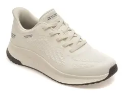 Pantofi sport SKECHERS albi, 118423, din material textil imagine