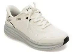 Pantofi sport SKECHERS albi, 118431, din material textil imagine