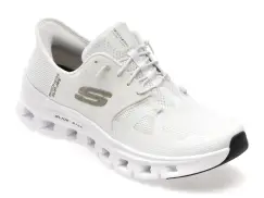 Pantofi sport SKECHERS albi, 150420, din piele ecologica imagine