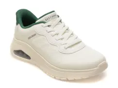 Pantofi sport SKECHERS albi, 183313, din material textil imagine