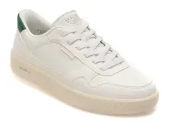 Pantofi sport SKECHERS albi, 183402, din piele ecologica imagine