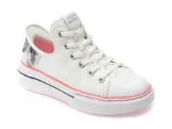 Pantofi sport SKECHERS albi, 186000, din material textil imagine