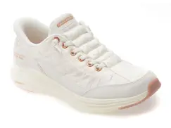 Pantofi sport SKECHERS albi, CONTOUR FOAM, din material textil imagine