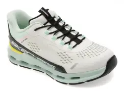 Pantofi sport SKECHERS albi, GLIDE-STEP +, din material textil imagine