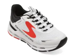 Pantofi sport SKECHERS albi, GLIDE-STEP PLUS, din material textil imagine