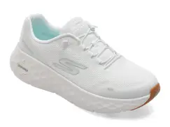Pantofi sport SKECHERS albi, GO WALK MAX CUSHIONING FLEX, din material textil imagine