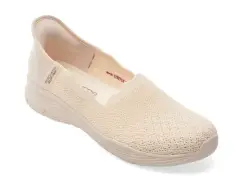 Pantofi sport SKECHERS albi, SEAGER, din material textil imagine