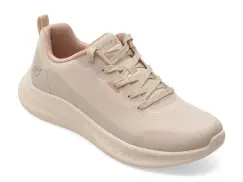 Pantofi sport SKECHERS bej, BOBS MODA FLEX, din material textil imagine