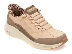 Pantofi sport SKECHERS bej, CONTOUR FOAM, din material textil imagine