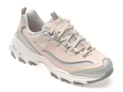 Pantofi sport SKECHERS bej, D LITES, din material textil imagine