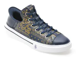 Pantofi sport SKECHERS bleumarin, 251017, din piele naturala imagine
