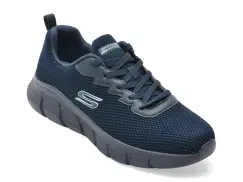 Pantofi sport SKECHERS bleumarin, BOBS B FLEX, din material textil imagine