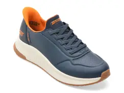 Pantofi sport SKECHERS bleumarin, BOBS SQUAD 4, din piele ecologica imagine
