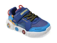 Pantofi sport SKECHERS bleumarin, GAMETRONIX, din material textil imagine