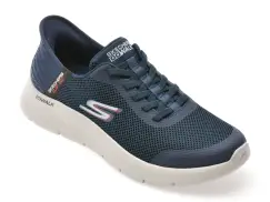 Pantofi sport SKECHERS bleumarin, GO WALK FLEX, din material textil imagine