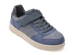 Pantofi sport SKECHERS bleumarin, QUICK STREET, din material textil imagine
