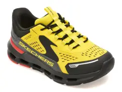 Pantofi sport SKECHERS galbeni, GLIDE-STEP PLUS, din material textil imagine
