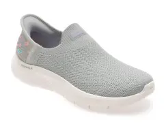 Pantofi sport SKECHERS gri, 124822, din material textil imagine