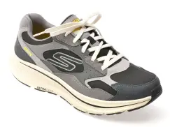 Pantofi sport SKECHERS gri, 220872, din material textil si piele naturala imagine