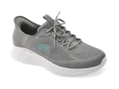 Pantofi sport SKECHERS gri, 232466, din material textil imagine