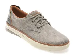 Pantofi sport SKECHERS gri, HYLAND, din material textil imagine