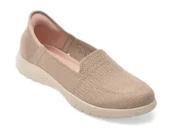 Pantofi sport SKECHERS gri, ON-THE-GO FLEX, din material textil imagine