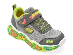 Pantofi sport SKECHERS gri, PLAY SCENE, din material textil imagine