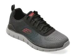 Pantofi sport SKECHERS gri, TRACK, din material textil imagine