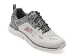 Pantofi sport SKECHERS gri, TRACK, din material textil imagine