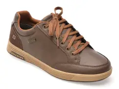 Pantofi sport SKECHERS maro, CAVELL, din piele ecologica imagine