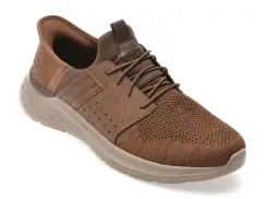 Pantofi sport SKECHERS maro, GARNER, din material textil imagine
