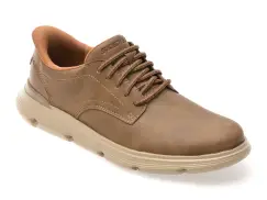 Pantofi sport SKECHERS maro, GARZA, din piele naturala imagine