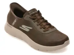 Pantofi sport SKECHERS maro, GO WALK FLEX, din material textil imagine