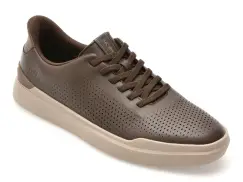 Pantofi sport SKECHERS maro, OWEN, din piele ecologica imagine