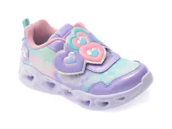 Pantofi sport SKECHERS mov, HEART LIGHTS, din material textil imagine