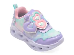 Pantofi sport SKECHERS mov, HEART LIGHTS, din material textil imagine