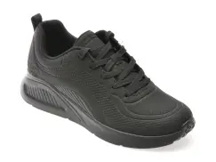 Pantofi sport SKECHERS negri, 117151, din piele ecologica imagine