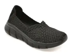 Pantofi sport SKECHERS negri, 117323, din material textil imagine