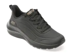 Pantofi sport SKECHERS negri, 117485, din piele ecologica imagine