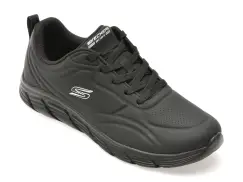 Pantofi sport SKECHERS negri, 117715, din piele ecologica imagine