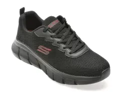 Pantofi sport SKECHERS negri, 118106, din material textil imagine