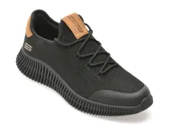 Pantofi sport SKECHERS negri, 118173, din material textil imagine
