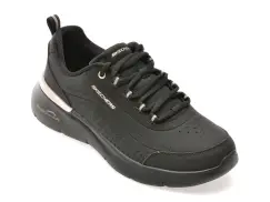 Pantofi sport SKECHERS negri, 150373, din piele ecologica imagine