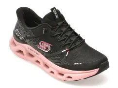 Pantofi sport SKECHERS negri, 150513, din material textil imagine