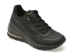 Pantofi sport SKECHERS negri, 155401, din piele ecologica imagine