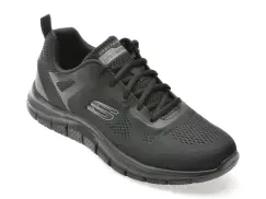 Pantofi sport SKECHERS negri, 232698, din material textil imagine