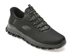Pantofi sport SKECHERS negri, 233010, din material textil imagine
