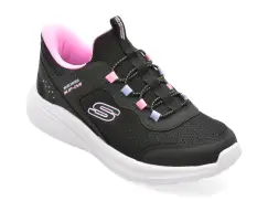 Pantofi sport SKECHERS negri, 303690L, din material textil imagine