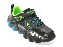 Pantofi sport SKECHERS negri, 400121L, din piele ecologica imagine