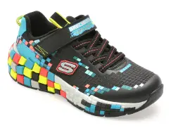 Pantofi sport SKECHERS negri, 402182L, din material textil imagine